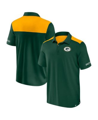 Fanatics - Men's Green/Gold Green Bay Packers Color Block Polo Shirt