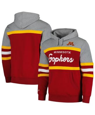Mitchell & Ness - Men's Maroon Minnesota Golden Gophers Head Coach Pullover Hoodie