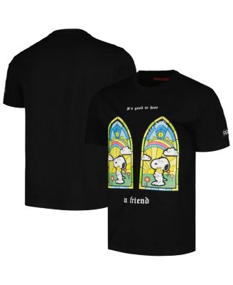 Freeze Max - Men's and Women's Black Peanuts Snoopy A Friend T-Shirt