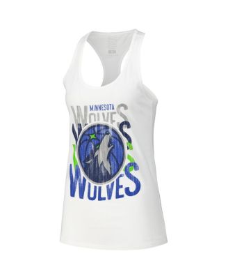 Women's White Minnesota Timberwolves Dedication Tank Top