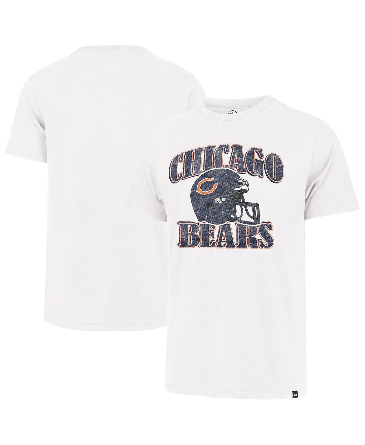 Men's Cream Chicago Bears Overrun Franklin Throwback T-Shirt - Cream