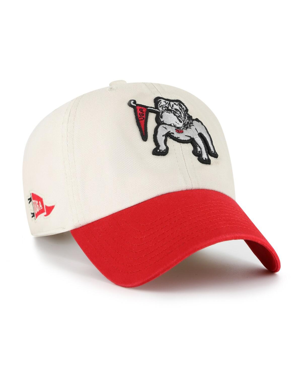 Men's Cream Georgia Bulldogs Grand Stand Clean Up Adjustable Hat - Cream