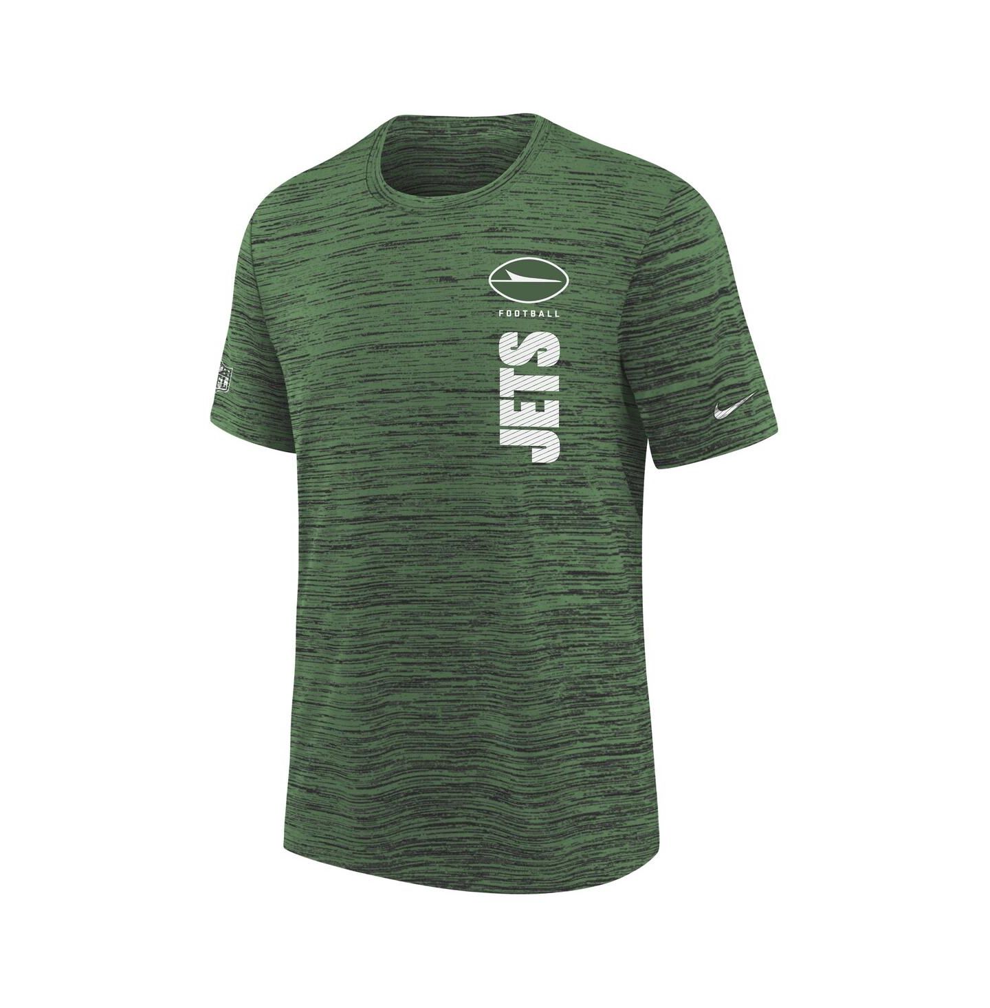 Детская футболка Nike Green New York Jets Sideline Velocity Performance — фото 2