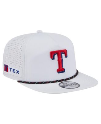 New Era - Men's White Texas Rangers Perforated Golfer Snapback Hat