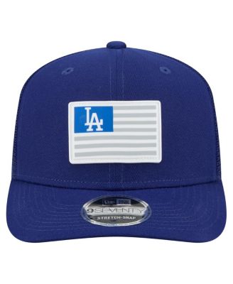 Men's Royal Los Angeles Dodgers Flag 9SEVENTY COOLERA Stretch-Snap Hat