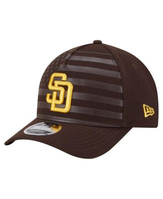 New Era - Men's Brown San Diego Padres American Flag 9FORTY M-Crown A-Frame Adjustable Hat