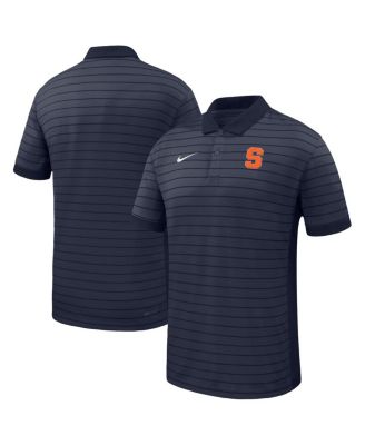 Nike - Men's Navy Syracuse Orange 2025 Early Season&nbsp;Coaches Sideline Victory Stripe Performance Polo Shirt