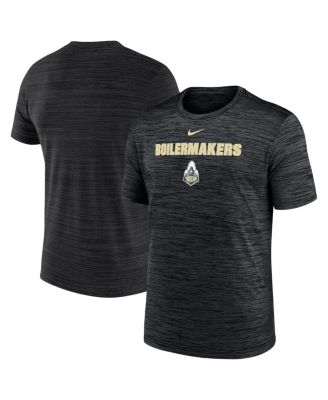 Nike - Men's Black Purdue Boilermakers Velocity Performance T-shirt