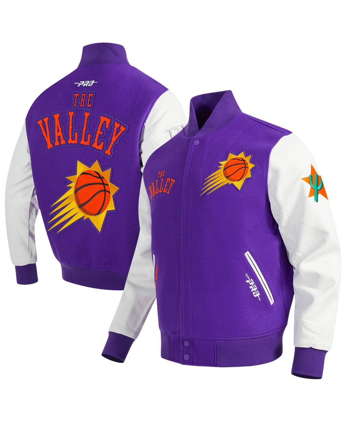 Men'sÂ Purple Phoenix Suns 2024/25 City Edition Wool Varsity Full-Zip Jacket - Purple