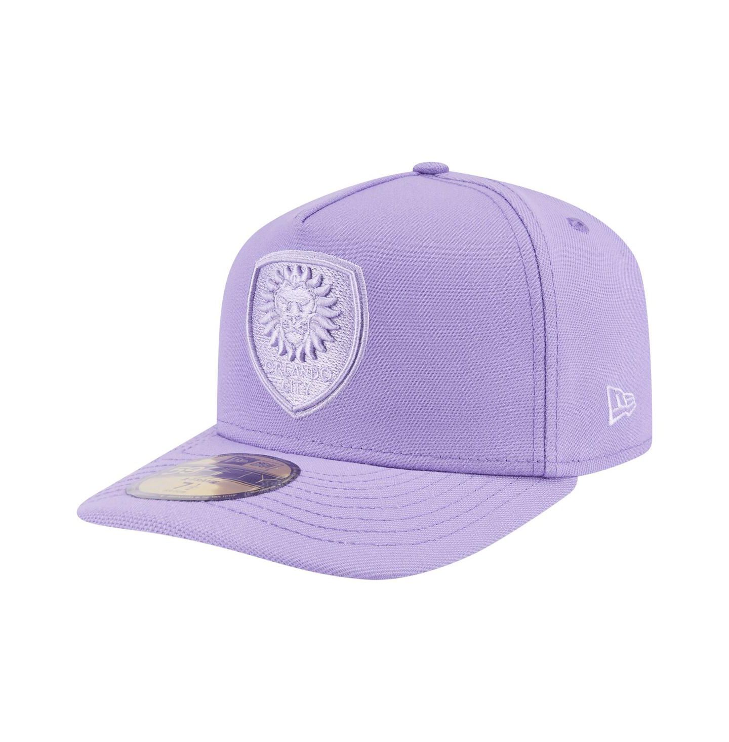 Мужские головные уборы New Era Purple Orlando City SC Color Pack A-Frame 59FIFTY Fitted Hat — фото 1
