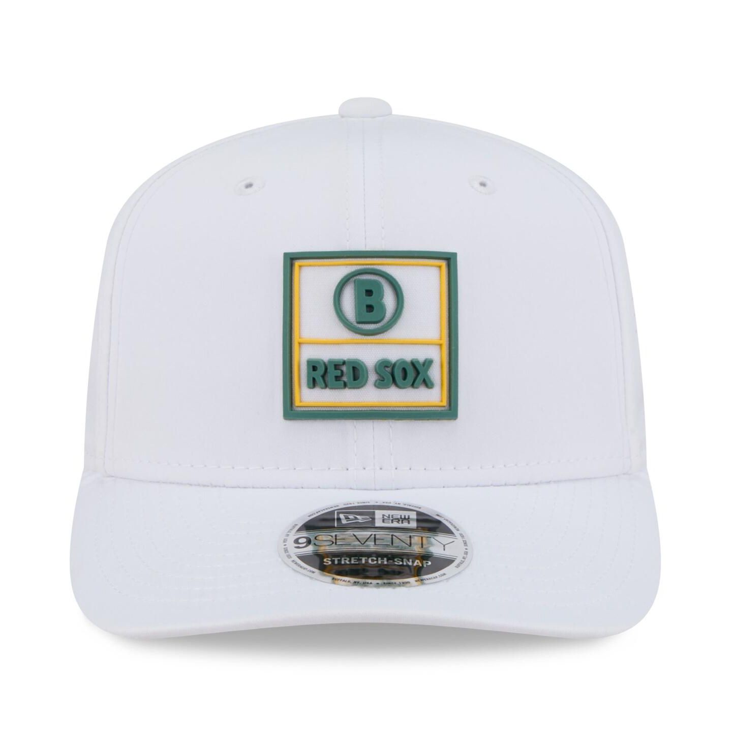 Мужские головные уборы New Era White Boston Red Sox 2025 City Connect Fan Pack 9SEVENTY Adjustable Hat — фото 2