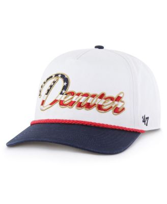 '47 Brand - Men's White Denver Broncos Patriotic Overhand Hitch Adjustable Hat