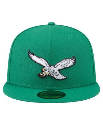Men's Kelly Green Philadelphia Eagles Super Bowl LIX Champions Historic Side Patch 59FIFTY Fitted Hat
