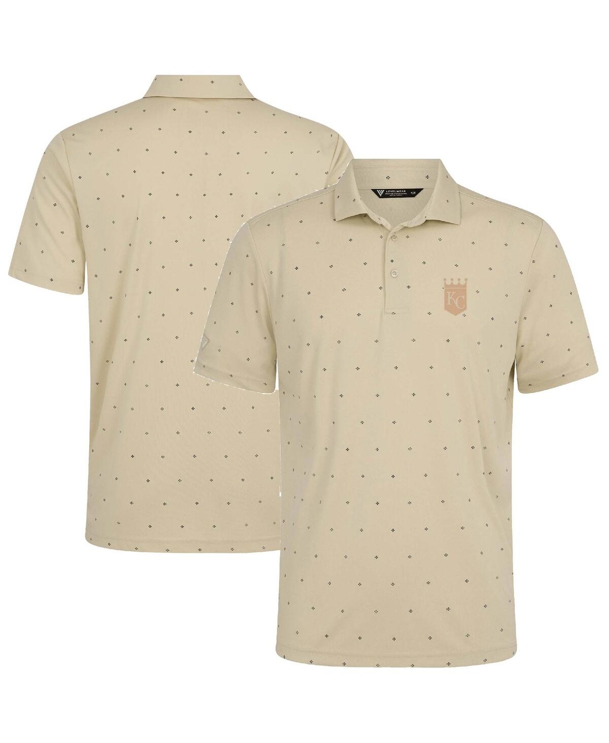 Men's Cream Kansas City Royals Vision Polo Shirt - Cream