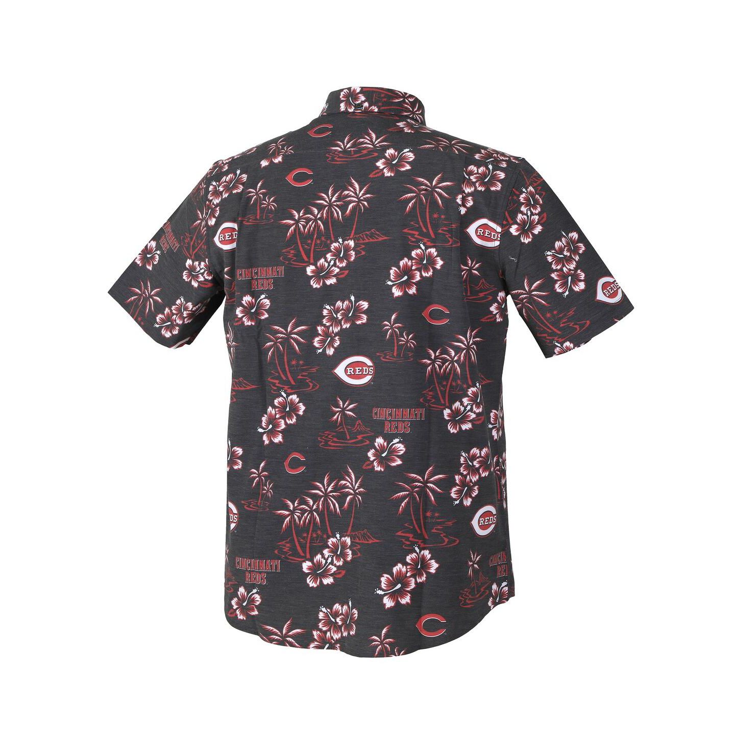 Мужская рубашка Reyn Spooner Black Cincinnati Reds Kekai Performance Button-Up — фото 3