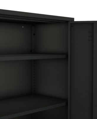 Naomi 31.5" Modern 3-Shelf Accent Cabinet