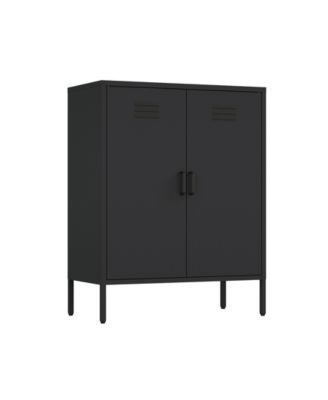 Naomi 31.5" Modern 3-Shelf Accent Cabinet