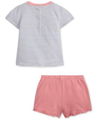 Baby Girls Jersey Tee & Mesh Short Set