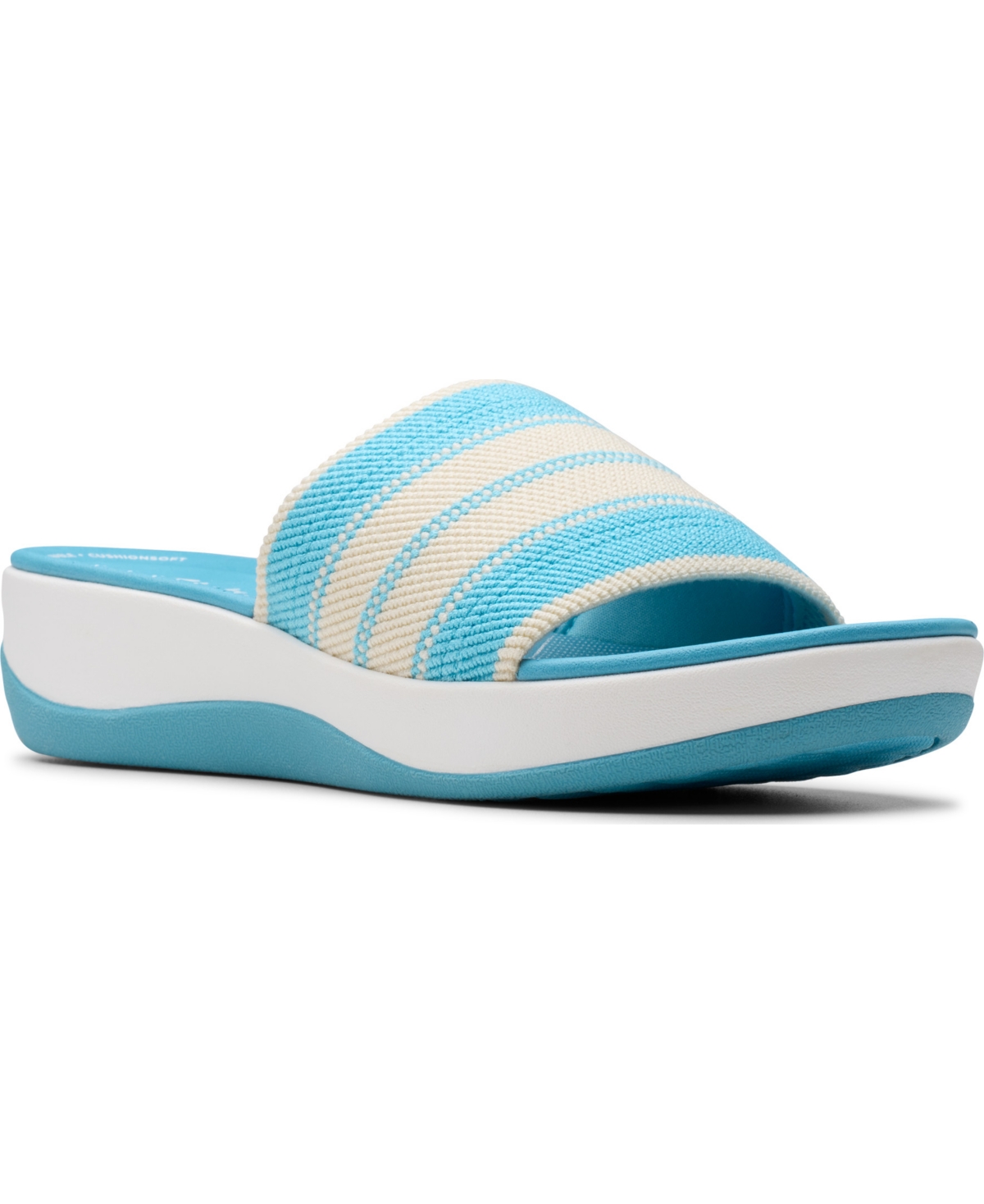 Cloudsteppers Women's Arla Hollis Slip-On Flat Sandals - Black Combi Textile