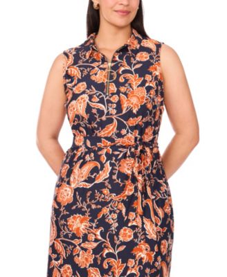 Plus Size Sleeveless Jersey Midi Dress