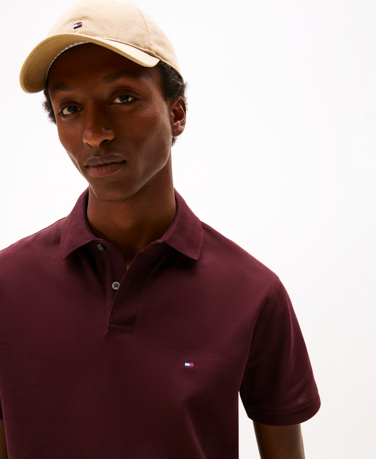Tommy Hilfiger Men's Cotton Classic Fit 1985 Polo In Burgundy