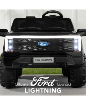 Kids 24V Ride On Truck Officially Licensed Ford Lightning w/ Remote, LED Lights, 2 Speeds