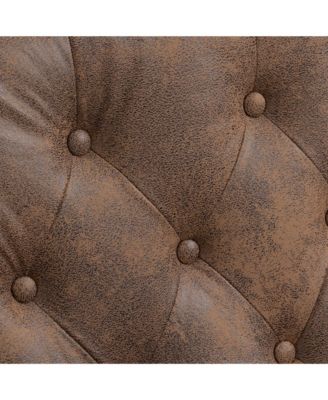 Pu Wood Frame Armchair, Modern Accent Chair Lounge Chair For Living Room