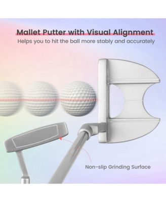 Women's 9 Pieces Complete Golf Club Set w/ 460cc Alloy Driver & Head Covers