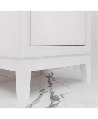 Elsa 20.5 in. W x 16 In. D Bath Vanity in Pure White with Ceramics Vanity Top in White with White Basin