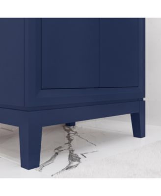 Elise 24.5 in. W x 18 In. D Bath Vanity in Monarch Blue with Ceramics Vanity Top in White with White Basin