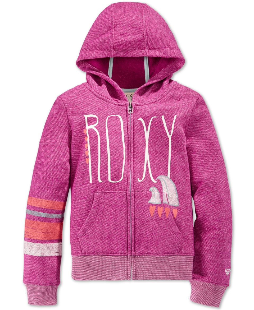 Roxy Girls Big Classic Surf Zip Up Hoodie   Kids & Baby