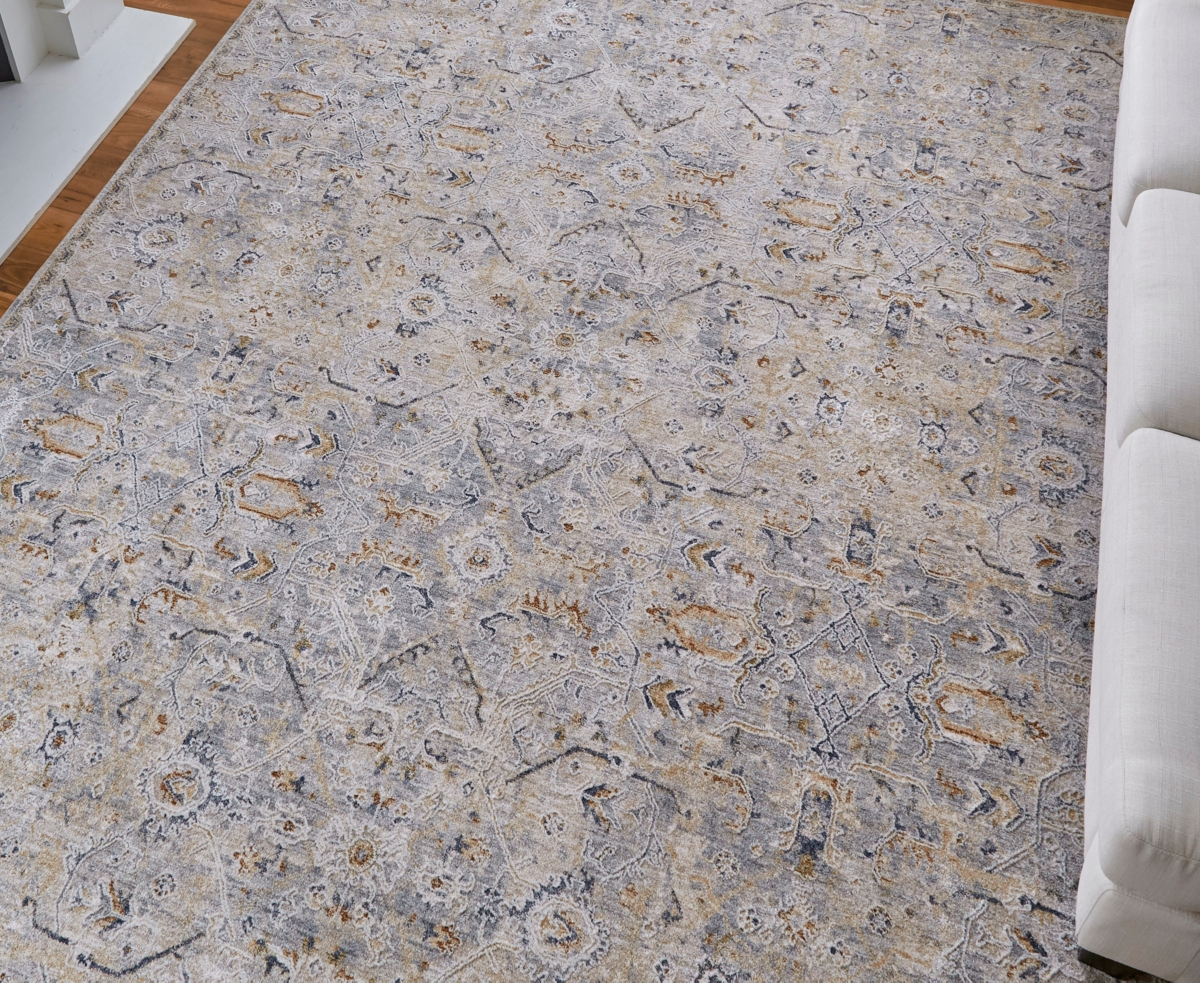 Feizy Pasha 39m6f 6'7"x9'6" Area Rug In Gray