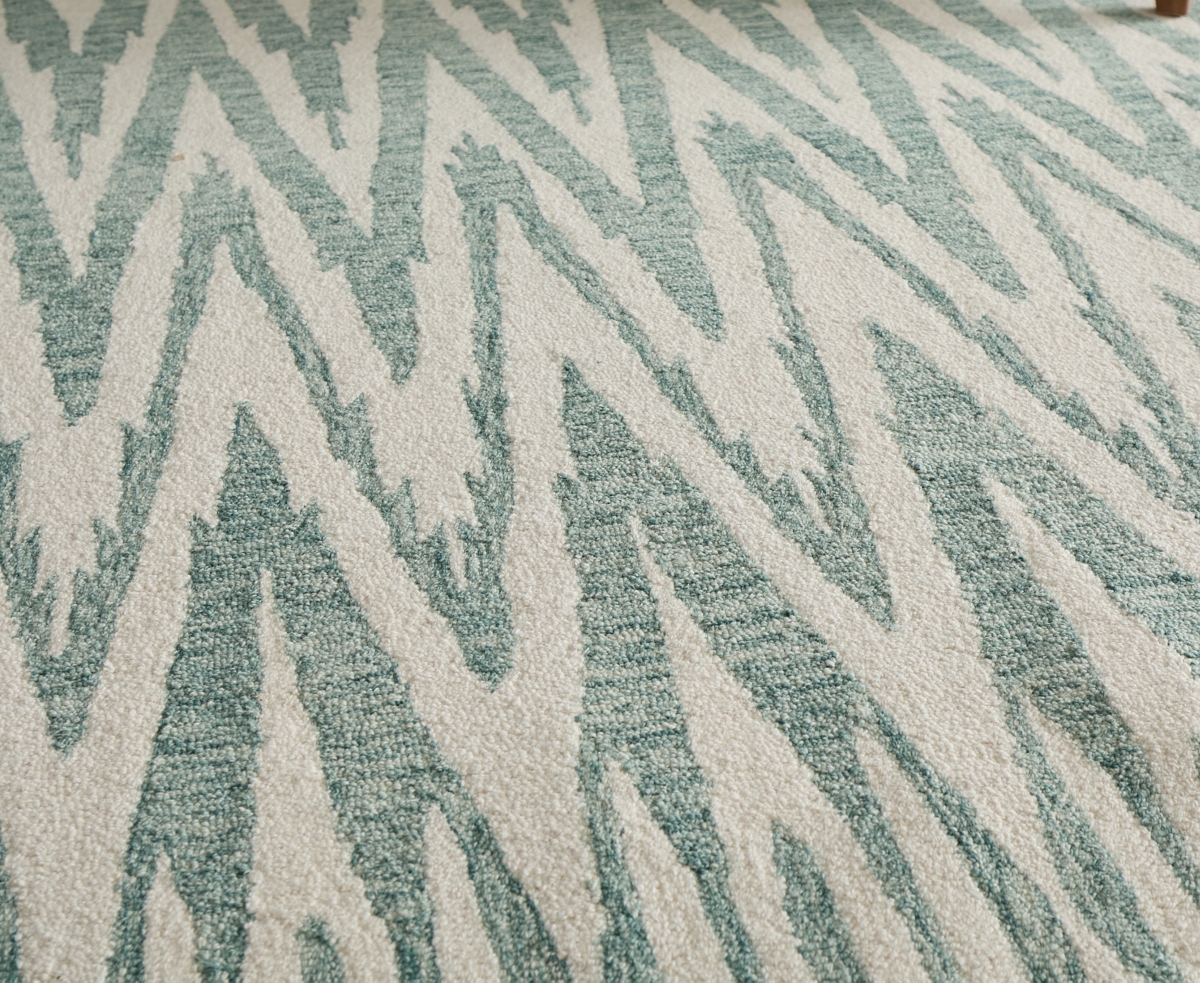 Feizy Wallace 8a40f 2'x3' Area Rug In Green