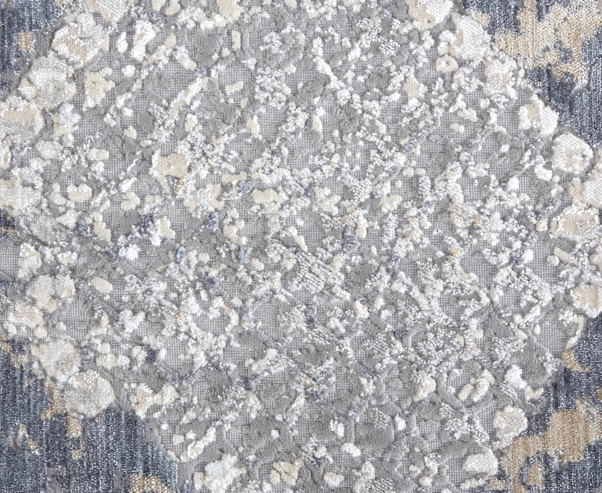 Feizy Laina 39gif 3'x8' Runner Area Rug In Gray