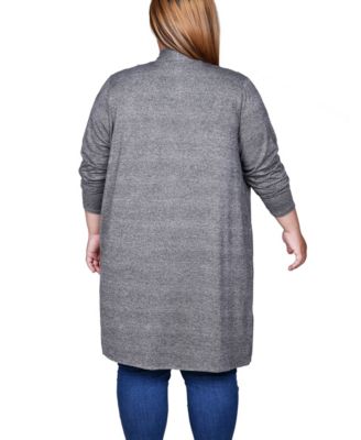 Plus Size Long Sleeve Knit Cardigan Sweater