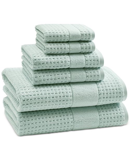Kassatex Bath Towels, Hammam Turkish 13" x 13" Washcloth Bath Towels