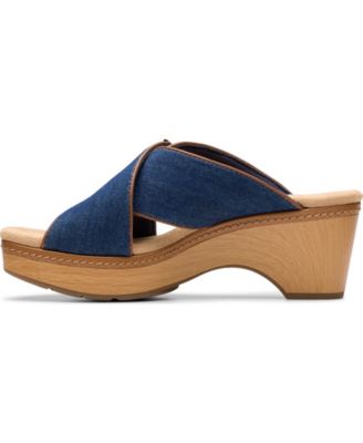 Seannah Nora Wedge Block Heel Sandals