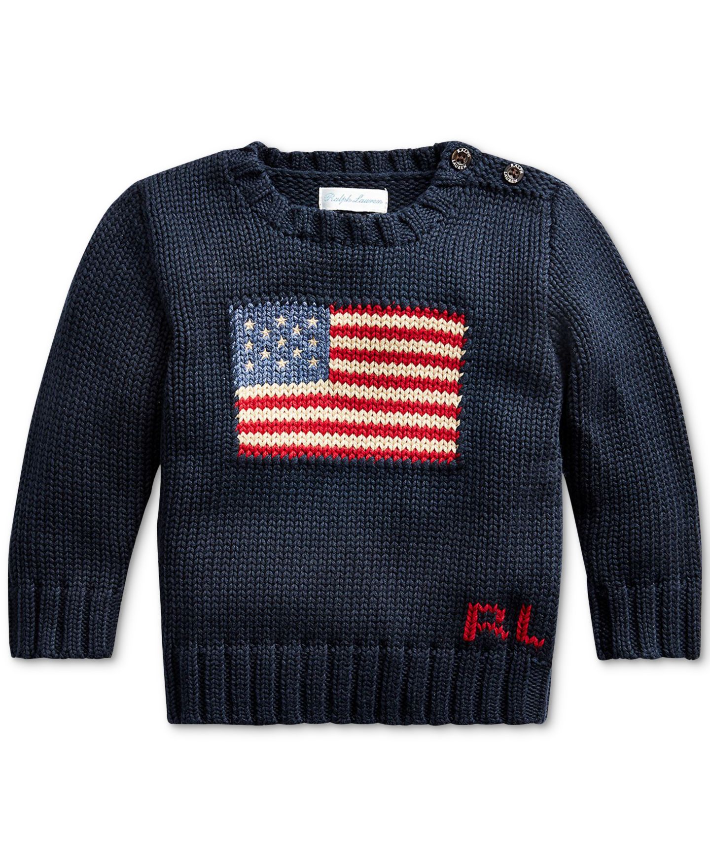 Свитер Polo Ralph Lauren Baby Boys or Girls The Iconic Flag, цвет: Синий — фото 1