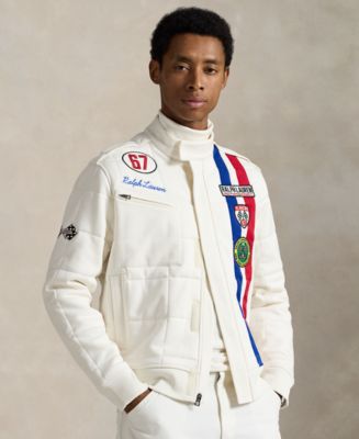 Polo Ralph Lauren ホワイト テーラードジャケット Polo Ralph Lauren Men's Stretch Double-Knit Track Jacket - Macy's