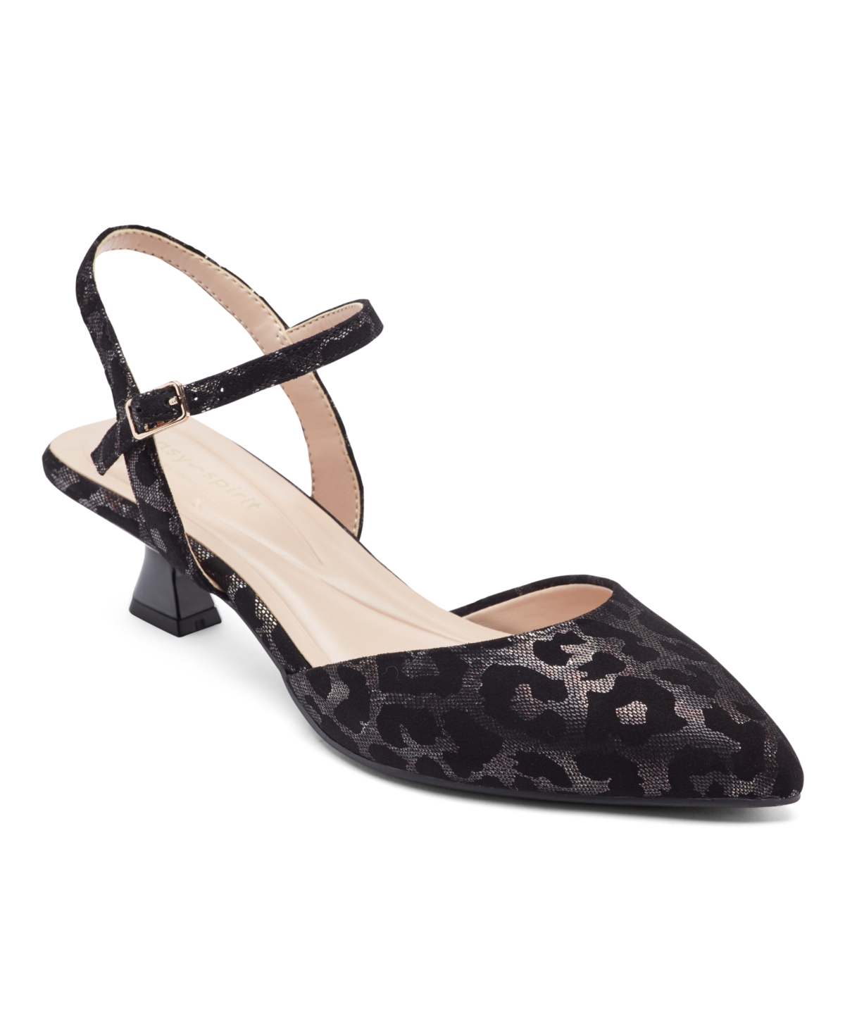 Easy Spirit Halyn Ankle Strap Kitten Heel Pump
