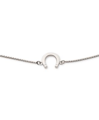 Sterling Silver Horseshoe Slider Bracelet