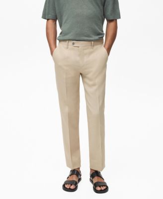MANGO - Men's Slim-Fit Linen Pants