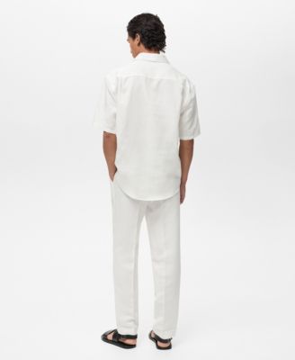 Men's Lyocell Linen Regular-Fit Polo Shirt