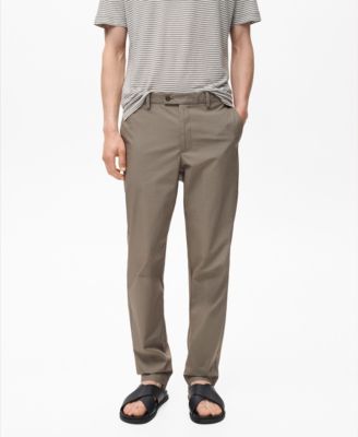MANGO - Men's Slim-Fit Cotton Pants