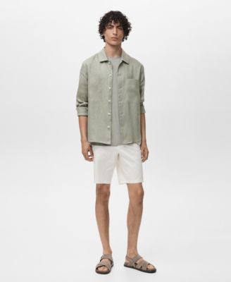 Men's Linen Lightweight Overshirt