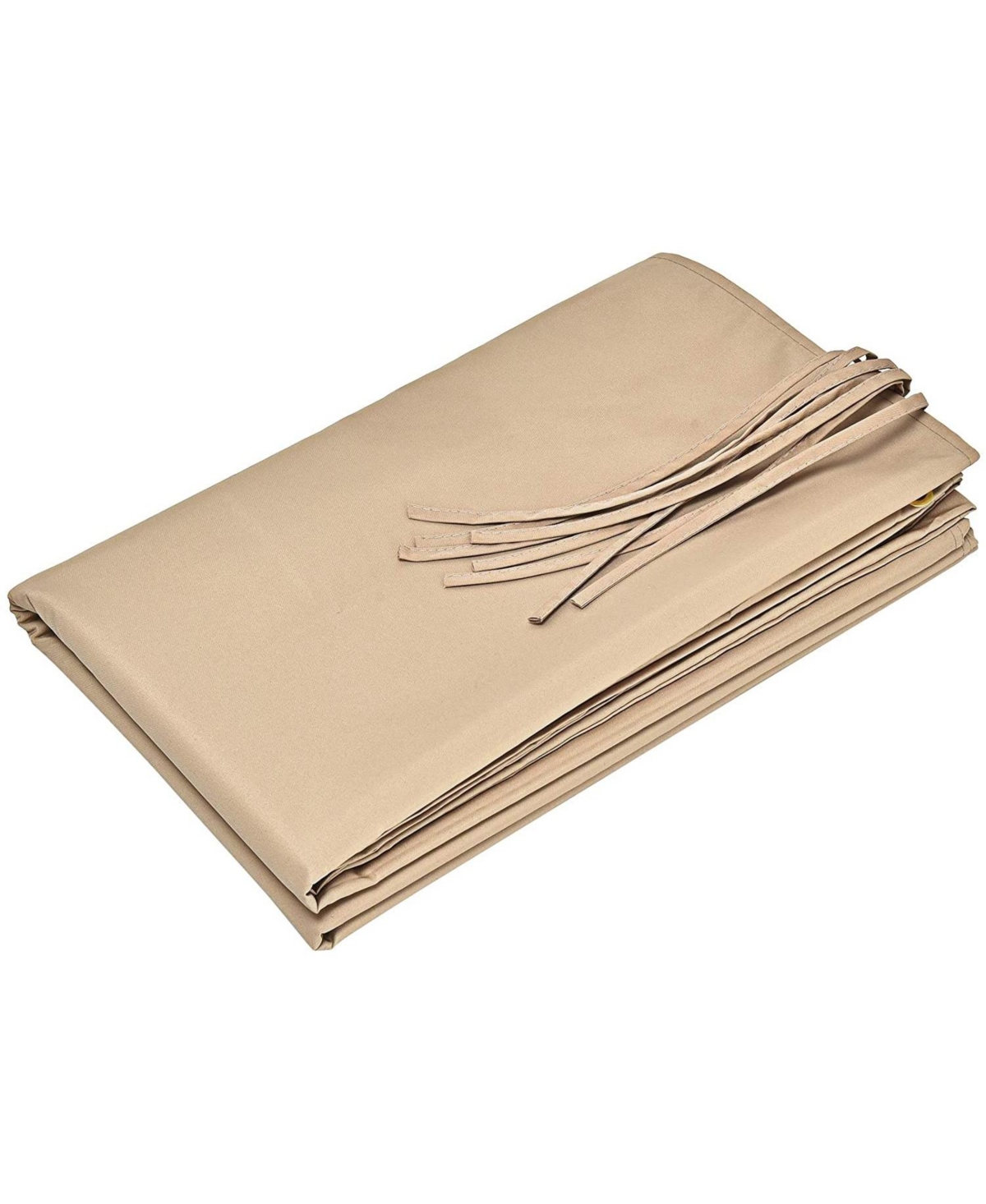 Outdoor Canopy Shade Cover with Copper Grommets & 4 Straps - Brown