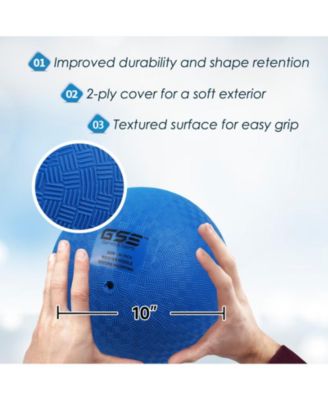 Set of 6 Multi-colored Playground Balls, Kickball, Bouncy Dodge Ball, Handball for Indoor and Outdoor