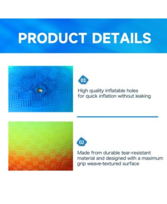 Set of 6 Multi-colored Playground Balls, Kickball, Bouncy Dodge Ball, Handball for Indoor and Outdoor