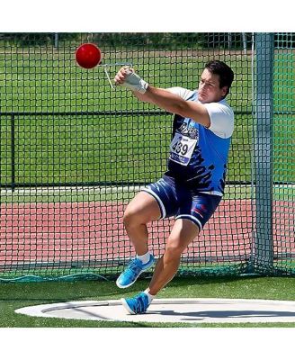 Amber Fight Gear Throwing Weight Hammers Solid Iron Lathe-Turned Ball with Ball Bearing Swivel & Wide Grip Handle, 25 lb