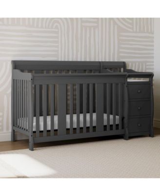 Portofino 5-in-1 Convertible Crib and Changer - Gray
